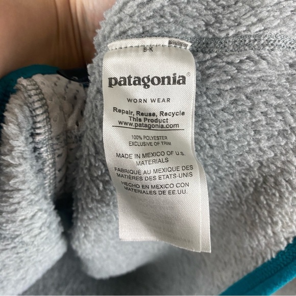 Patagonia Womens Snap -T Fleece Sz Small SYNCHILLA Polartec. Gray - Picture 7 of 7